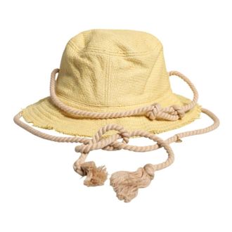 Dolce & Gabbana Hats, female, Yellow, Size: ONE SIZE Wide Brim Bucket