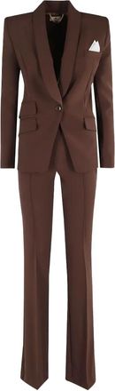 Elisabetta Franchi Completo due pezzi svasato - Marrone