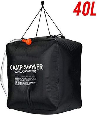 OEM Sac Douche Solaire - 40 L - Chauffe Jusqu&agrave; 45 &deg;c En 3 H - Pour Camping Randonn&eacute;e Escalade Vanlife - 1 Pi&egrave;ce