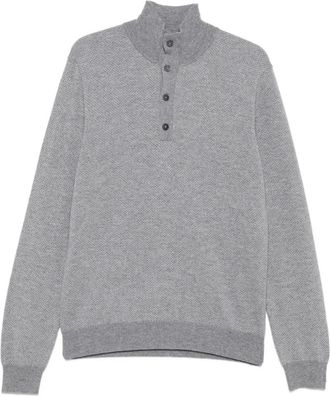 Corneliani Maglione con bottoni - Grigio