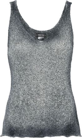 Avant Toi faded sleeveless top - women - Cotton/Polyamide - L - Black