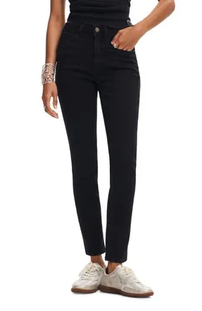 Desigual Carmela Skinny Jeans in Black at Nordstrom, Size 42