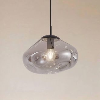 Lindby Lindby L&aacute;mpara Colgante lelia En Gris De Vidrio