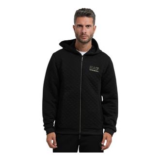 Emporio Armani Premium Label Hoodie - Heren - Sweatshirts & Hoodies - Zwart - Maat: XL Poliester