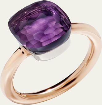 POMELLATO Nudo Classic 18k Rose Gold Amethyst Ring