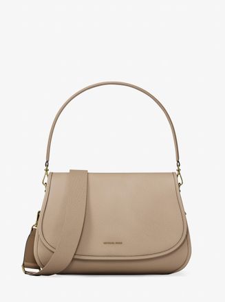Michael Kors Holmes Medium Pebbled Leather Convertible Messenger Bag