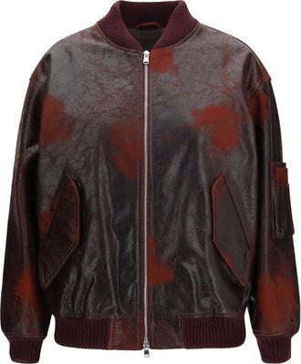 Valstar Bomber Oversize Crackle Nappa - Jackets - Mujer - Rojo - L