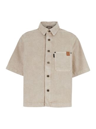 Haikure Beige Relaxed Solid Shirt