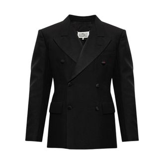 Maison Margiela Heren, Jassen, Zwart, Maat: 2XS Wol