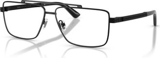 Versace 58mm Rectangle optical glasses in Black at Nordstrom