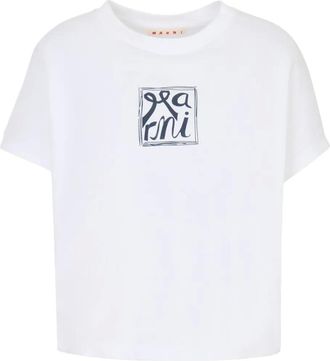 Marni T-shirt met logoprint - Wit