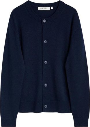 Sunflower Moon Cardigan - Heren - Vesten - Blauw - L - Wol - Truien & Vesten