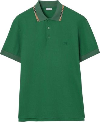 Burberry Green Regular Logo Polo