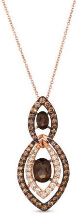 Le Vian Ladies Vivids Pendant Necklace set in 14K Strawberry Gold WAUV 11