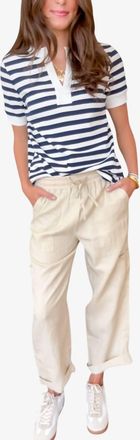 M&eacute;lissa Nepton James Relaxed Fit Pant In Neutral