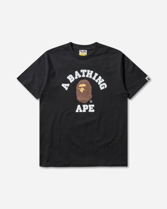A Bathing Ape Men s College T-Shirt Black