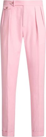 Polo Ralph Lauren Pantaloni in lino con pieghe - Rosa