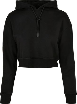 Urban Classics Dames/Dames Terrycloth Korte Hoodie (Zwart)