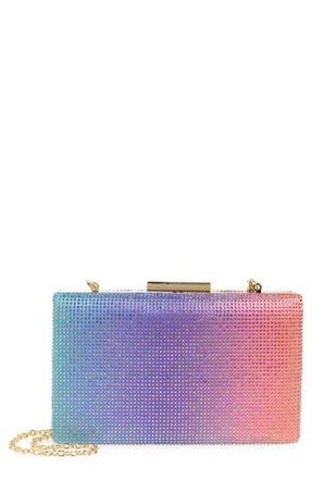 Kurt Geiger Ombr&eacute; Box Clutch in Purple Multi at Nordstrom Rack