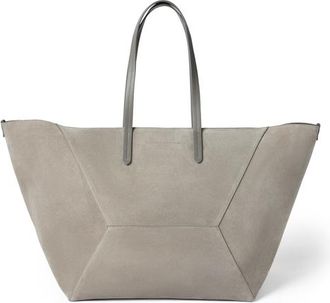 Brunello Cucinelli Suede large BC Duo bag in Khaki at Nordstrom