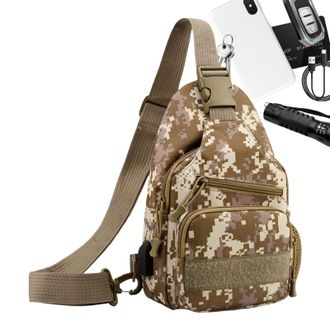 Generic Portable Sling, Adjustable Sports Bag, Small Travel Backpack with Utility Storage Pockets, Lightweight Carrier for Hiking Climbing Camping, Outdoor Tr