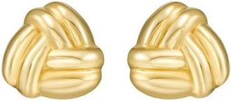 Tresorra 14K Yellow Gold Small Double Knot Stud Earrings