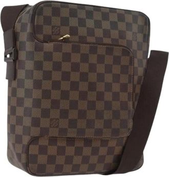 Louis Vuitton Pre-owned Cross Body Bags, female, Brown, Size: ONE SIZE Pre-owned Vintage Damier Ebene Shoulder Bag