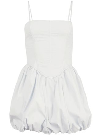 Fleur du Mal corset bubble mini dress - White