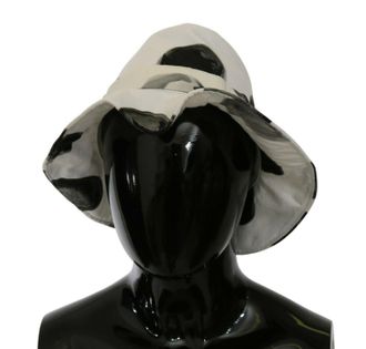 Dolce & Gabbana Womens White Cotton Big Polka Dot Pattern Bucket Hat