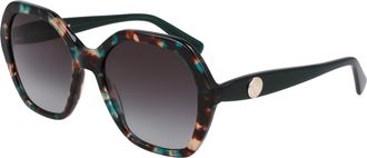 Longchamp Sunglasses LO759S N 309 GREEN HAVANA/GREEN 54/18/140 Woman