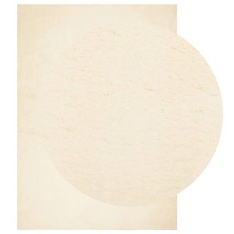 Berkfield Home Rug HUARTE Short Pile Soft & Washable Cream 160x230 cm | Size: Medium