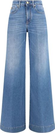 Jacob Cohen Wide-leg Jeans - Dames - Jeans - Blauw - Maat: W26 Katoen