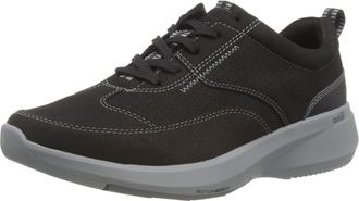Clarks Mens Lehman Mix Trainers, Black, 8.5 UK
