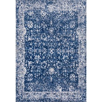 Jonathan Y Designs Soleiman Modern Persian Area Rug in Navy at Nordstrom, Size 2Ft 0In X 8Ft 0In