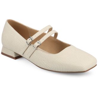 Journee Collection Women & apos;s Gredah Medium and Wide Width Mary Jane Dress Flats