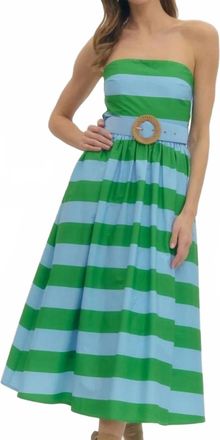 Entro Sea Glass Society Dress In Green