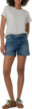Kut from the Kloth Jane Pocket Detail Shorts In True Wash