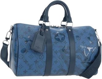 Louis Vuitton Vintage, unisex, Blauw, ONE Size, Pre-owned Vintage Monogram Weekend Bag