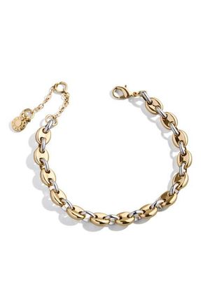 BaubleBar Thalia Two Tone Mariner Link Bracelet in Gold Multi at Nordstrom