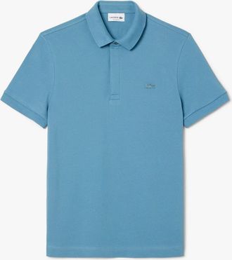 Lacoste Mens Fit Paris Stretch Piqu&iquest; Polo Shirt in Blue - Size X-Large