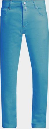 Kiton Men & apos;s Corrabo Stretch Cotton Straight Leg Five-Pocket Pants
