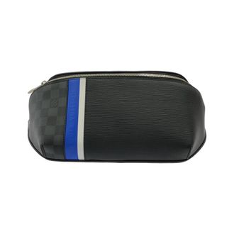 Louis Vuitton Black Coated Canvas Leather Shoulder Bag (Pre-Owned)