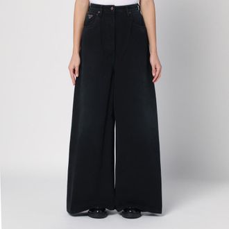 Prada Black wide-leg jeans