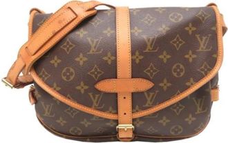Louis Vuitton Pre-owned Monogram Schoudertas - Dames - Vintage Schoudertas - Bruin - ONE Size - Leer - Vintage