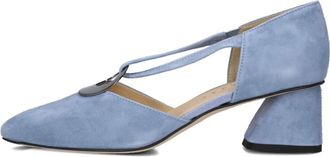 Brunate Schoenen, Dames, Blauw, 40 EU, Su&egrave;de, 51528 Pump
