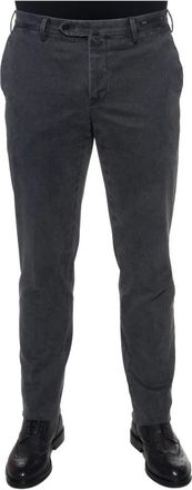 PT01 Slim Fit Chino met Marmer Effect - Heren - Slim Fit Broeken - Grijs - 3XL - Katoen - Broeken