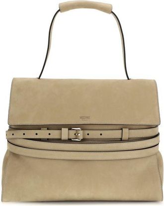 Moschino Beige Calf Leather Bos Taurus Womens Handbag