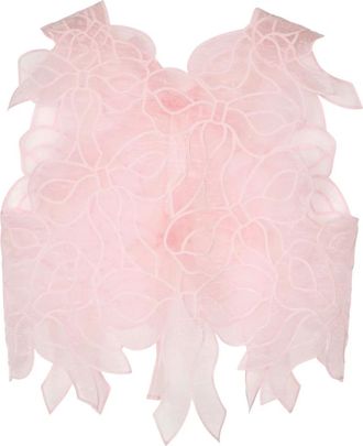 Cecilie Bahnsen Crop Top - Dames - Blouses - Roze - M/L - Overhemden
