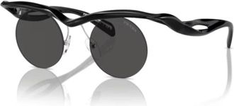 Prada A24S Zonnebrillen - unisex - Zonnebrillen - Zwart - 43 MM - Nylon - Accessoires