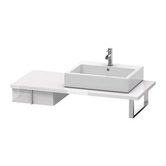 Duravit Duravit Vero Armario Bajo Para Consola, 6567, 1 Caj&oacute;n, 400 Mm, Color (frente/cuerpo): Laca Blanca Lila Alto Brillo - Ve656702727